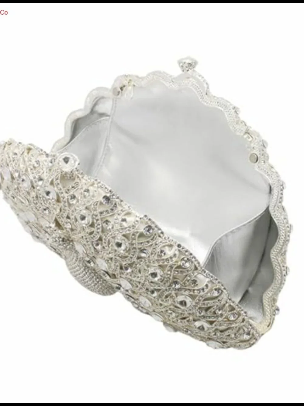 Peacock Crystal Clutch Rhinestone Evening Bag with Detachable Chain